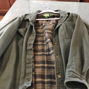 Cabela canvas coat, size M